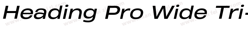 Heading Pro Wide Tri字体转换